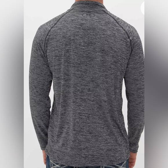 Under Armour Men's Charcoal Heather Quarter-Zip Jacket - Picture 7 of 8
